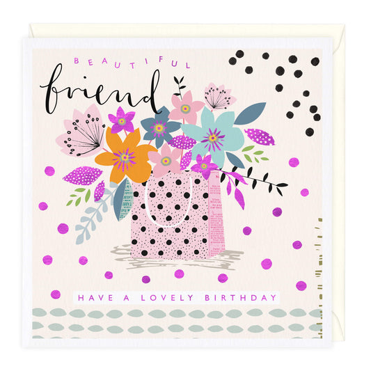 HAVE A LOVELY BIRTHDAY FRIEND CARD
